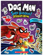 Cover of Dog Man Supa Buddies Sticker Book featuring Dog Man and friends with over 250 stickers included for creative fun