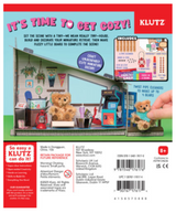 DIY cozy bear cabin craft kit with miniature bears, papercraft furniture, and detailed accessories for kids age 8 and up.