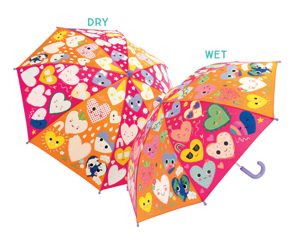 Color-Change Umbrella | Hearts