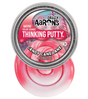 Mini Candy Cane Lane thinking putty in a tin changes color from red to white with hand heat for playful stretching and molding