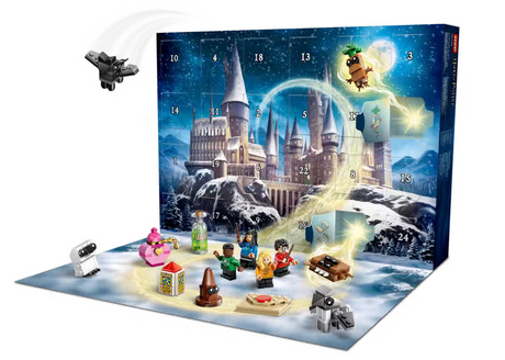 LEGO Harry Potter Advent Calendar 2025 with buildable figures and magical holiday surprises for ages 7 and up.