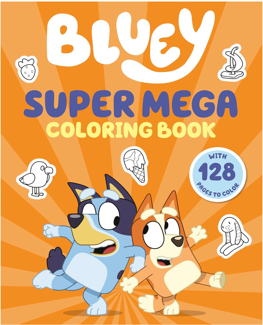 Bluey Super Mega Coloring Book