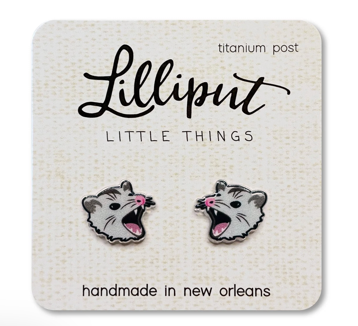 Possum Earrings