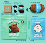 The Woobles Crochet Kit Extra Squeezy | Hugh the Capybara