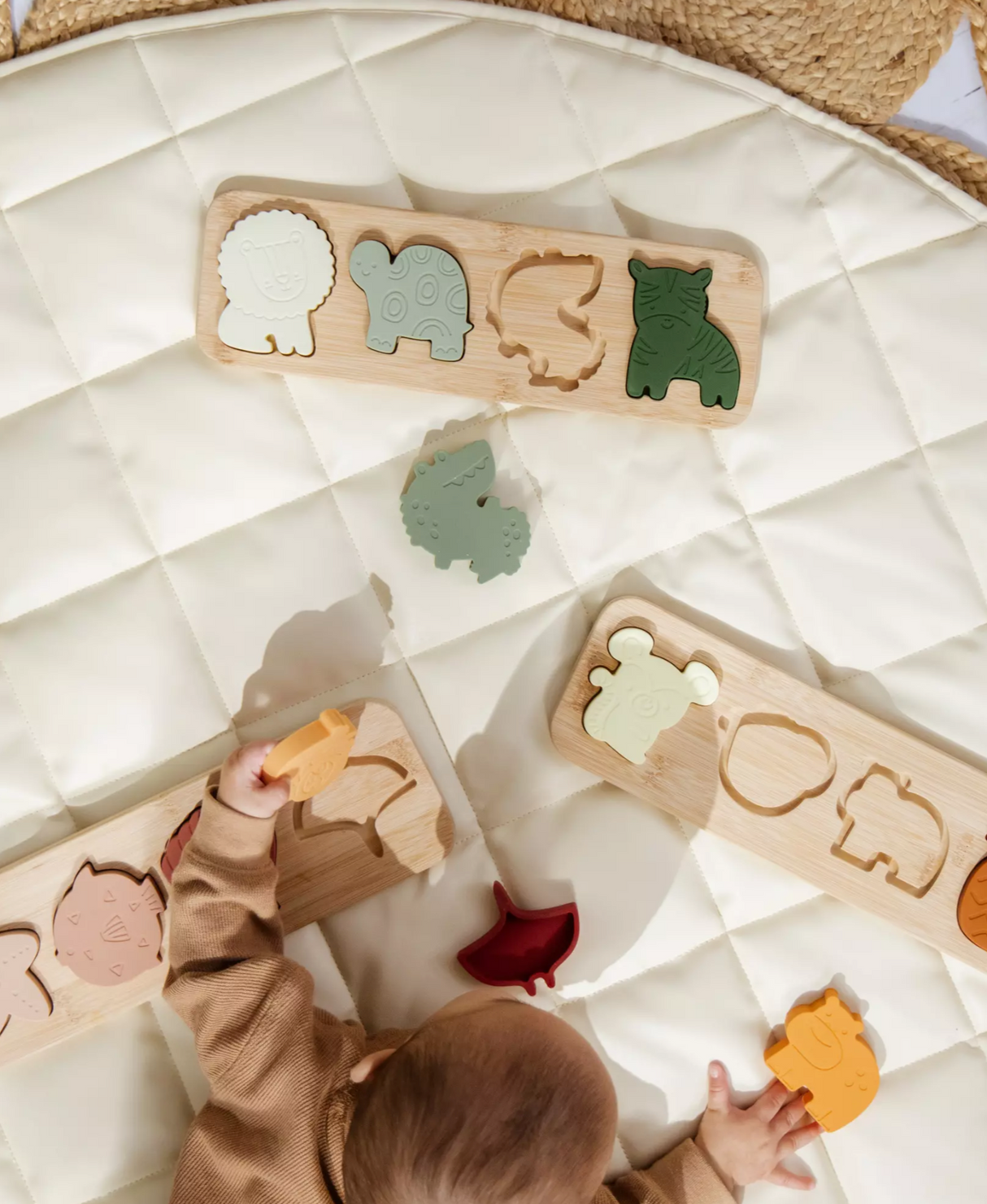 Silicone & Wood Puzzle | Savanna