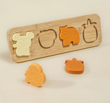 Silicone & Wood Puzzle | Jungle