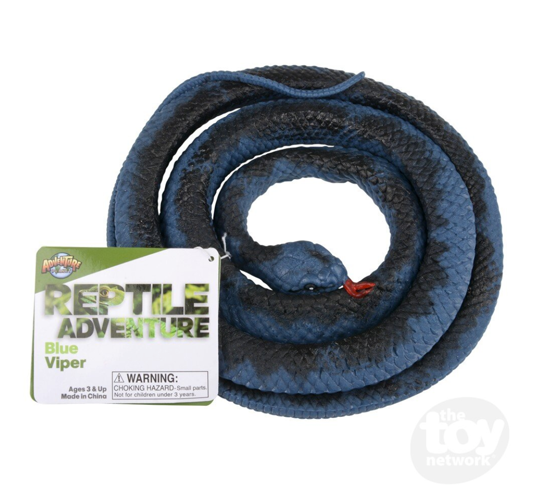 Blue Viper Rubber Snake