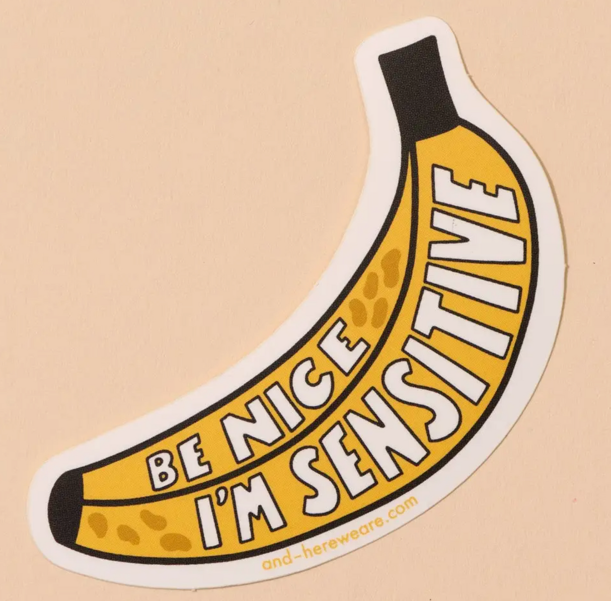 Sensitive Banana Sticker