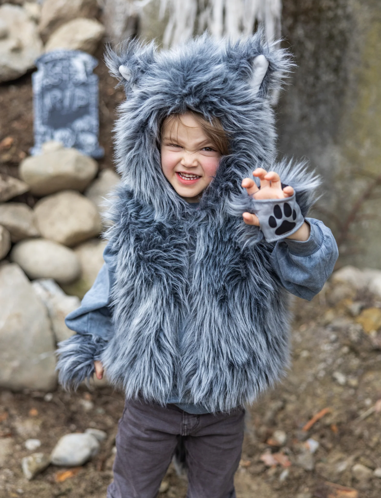 Big Bad Wolf Vest & Gloves | Size 5-6