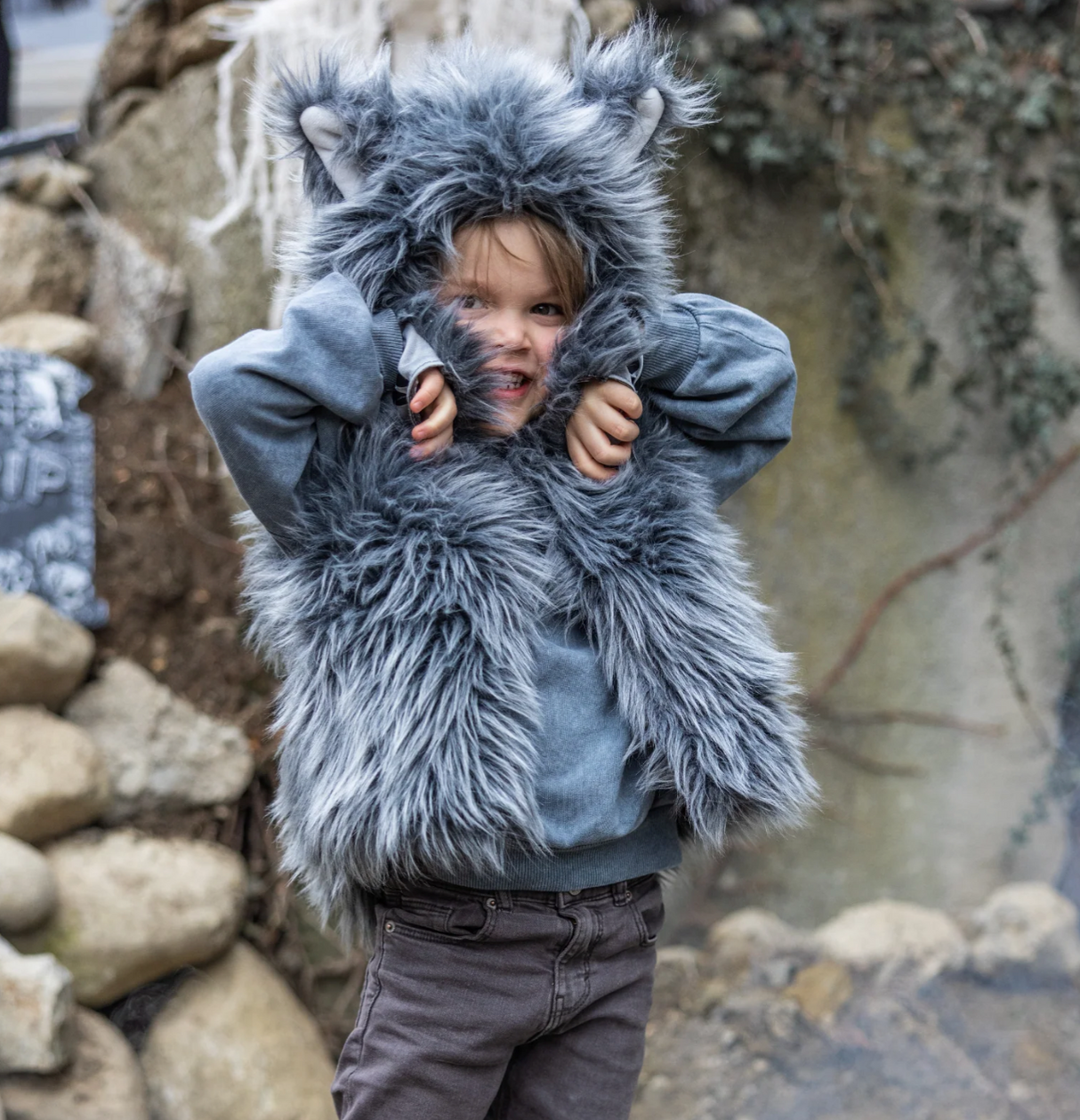 Big Bad Wolf Vest & Gloves | Size 3-4