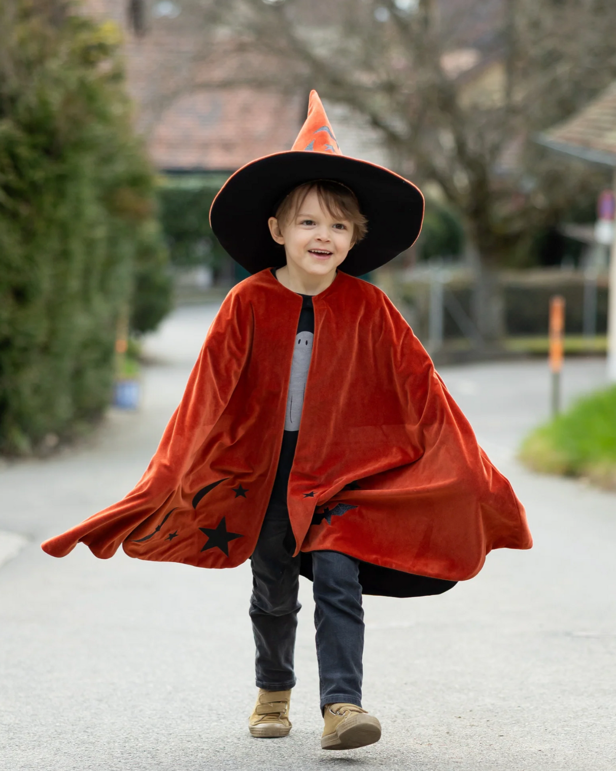 Autumn Embers Wizard Cape & Hat