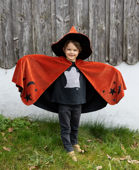 Autumn Embers Wizard Cape & Hat