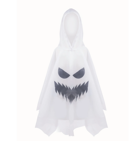 Spooky Ghost Poncho | Size 5-6