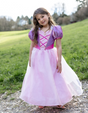 Velvety Soft Once Upon A Tower Princess Gown | Size 7-8 worn by smiling child outdoors