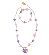 Lovely Kitty Necklace & Bracelet Set