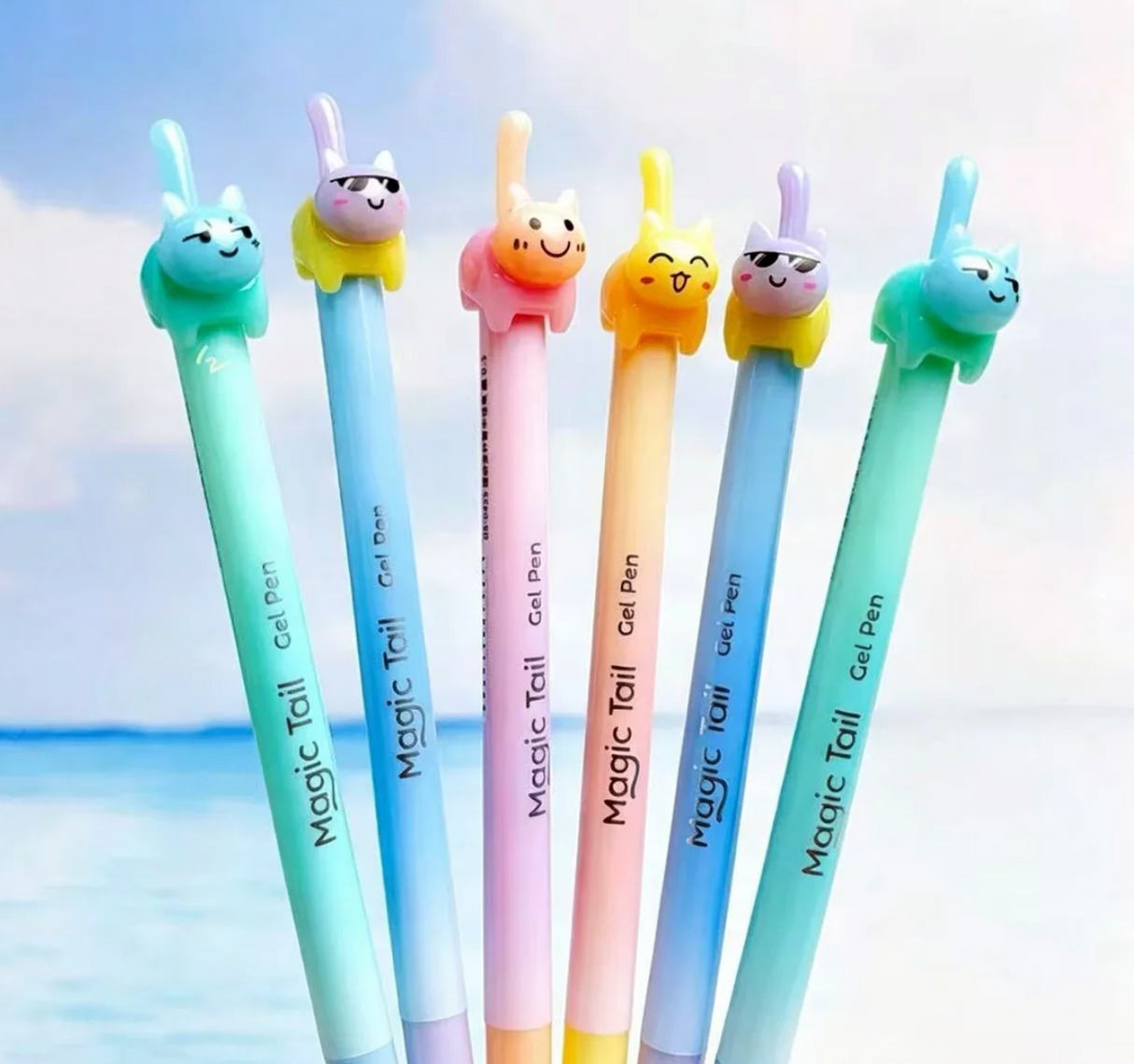 Cat Tail Gel Pen | Rainbow