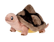 Giant Tortoise plush toy with a soft brown shell and friendly embroidered face