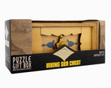 True Genius | Viking Sea Chest wooden puzzle gift box packaging