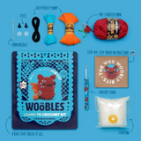 The Woobles Crochet Kit | Maya the Alebrije Cat with yarn crochet hook stuffing and instructions