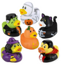 Halloween Rubber Duckie with colorful Halloween ducks dressed as a mummy witch cat pumpkin and Frankenstein