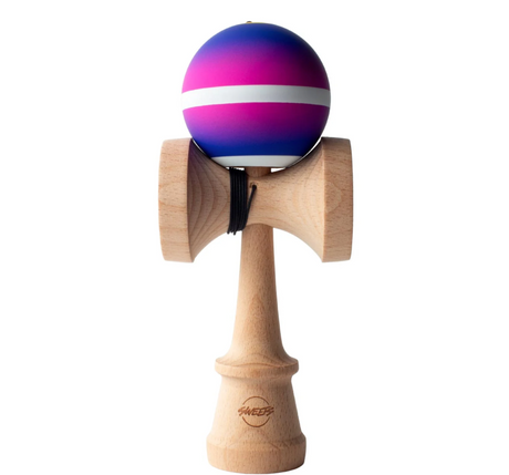 Kendama Horizon Fade | Bellwave wooden kendama with blue and pink ball