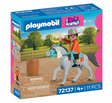 Horses | Western Riding toy set with a child riding a gray horse