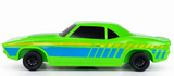 Speed Ripperz Muscle Car | Green Nitro bright green toy muscle car with blue racing stripes