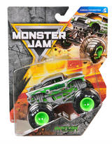 Monster Jam 1:64 Scale Monster Truck toy in green packaging