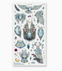 Owls of Moonlight Stickers featuring illustrated owls stars moons feathers and botanical details