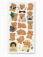 Cuddly Teddy Stickers featuring adorable teddy bears in playful outfits and activities