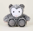 Warmies | Opossum plush toy with soft gray fur and a pink nose