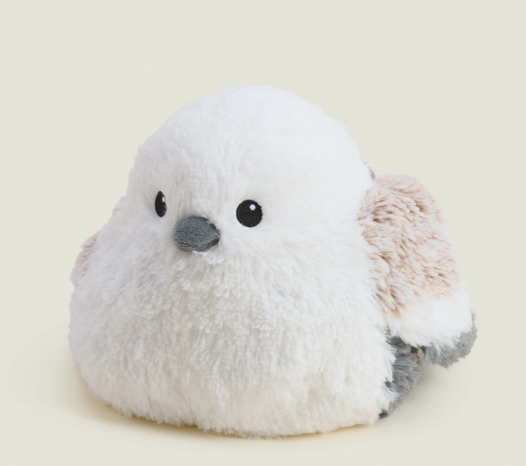 Warmies | Japanese Fairy Bird white plush bird with soft brown wings