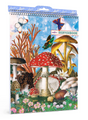 Mushroom Sketchbook with colorful woodland mushrooms, butterflies, flowers, and forest foliage on the cover