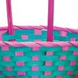 Bright Color Bamboo Easter Basket