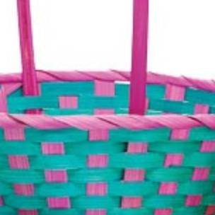 Bright Color Bamboo Easter Basket