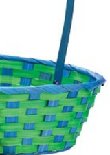 Bright Color Bamboo Easter Basket