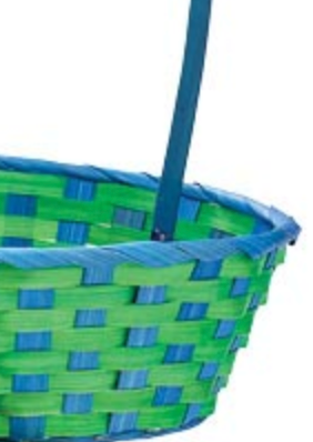 Bright Color Bamboo Easter Basket