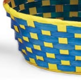 Bright Color Bamboo Easter Basket