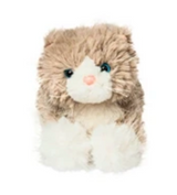 Meow Kitten plush toy with soft beige and white fur and a sweet pink nose