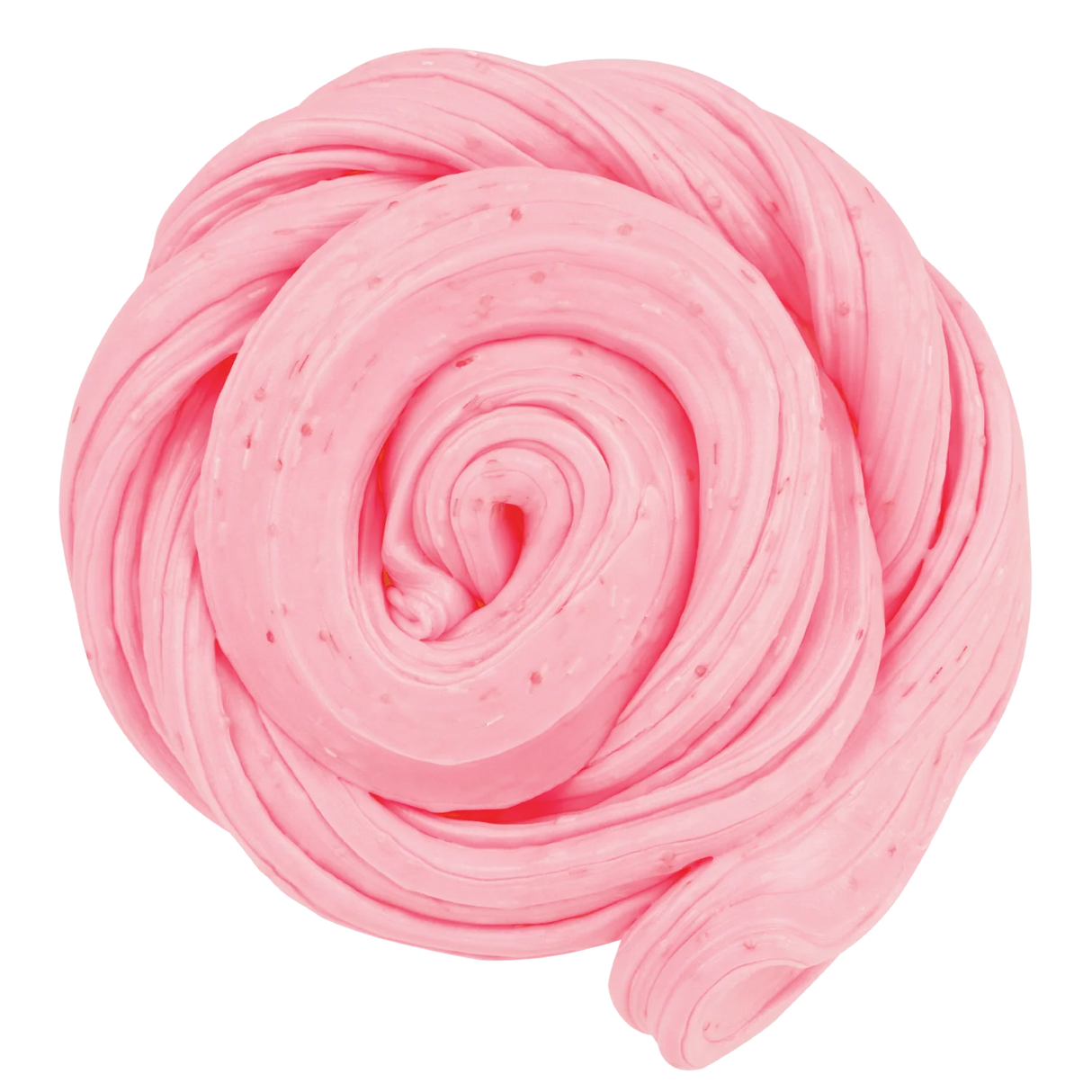 Soft pink putty with a creamy texture resembling strawberry shortcake scent and appearance swirl
