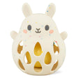 Silicone Rattle | Bunny made of soft, safe silicone with cut-out design and gentle rattle inside for babies.