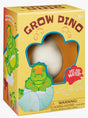 Hatchin' Grow Dino egg toy in packaging with dinosaur hatching illustration and water activation instructions.