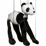 Marionette Small | Panda string puppet with control bar, 8" tall, designed to hop, skip, and dance easily.