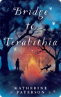 Silhouettes of children playing near a glowing magical forest with the title Bridge to Terabithia above them