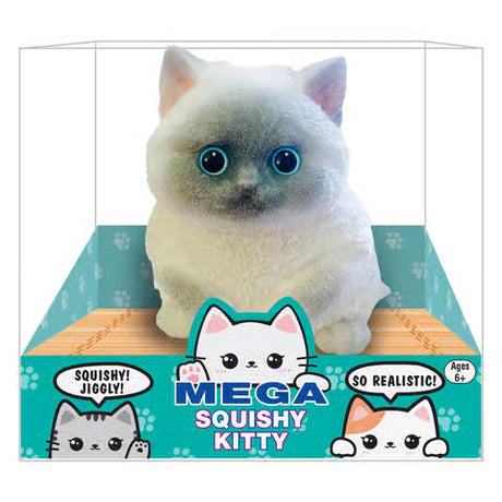 Mega Squishy Kitty | Grey/White/Brown