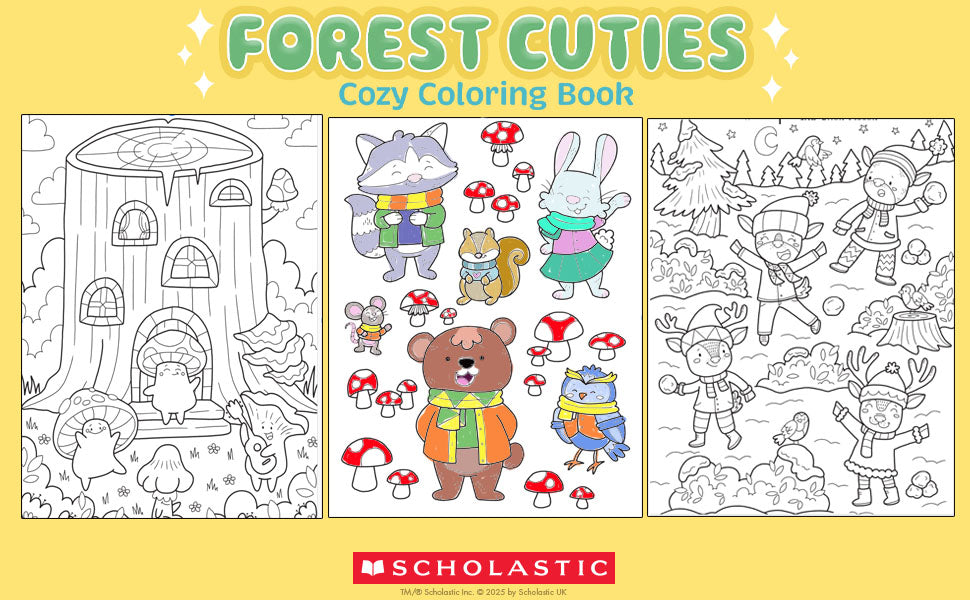 Cute Coloring: Forest Cuties