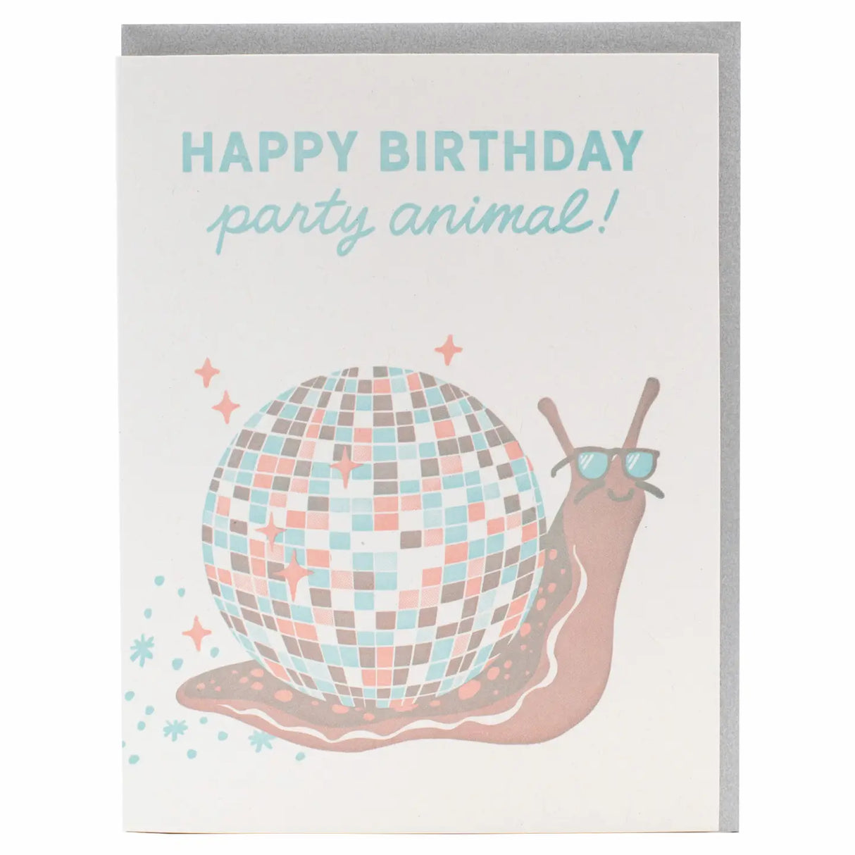 Disco Snail Birthday Card