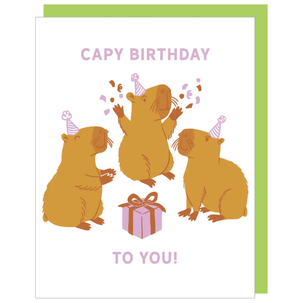 Capybara Birthday Card
