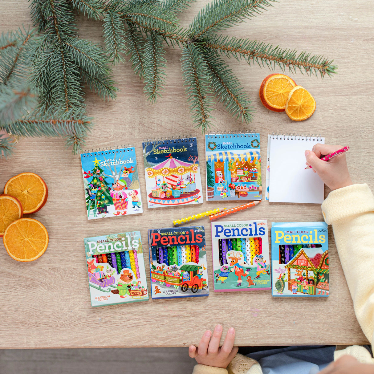 Mini Colored Pencils | Christmas Village