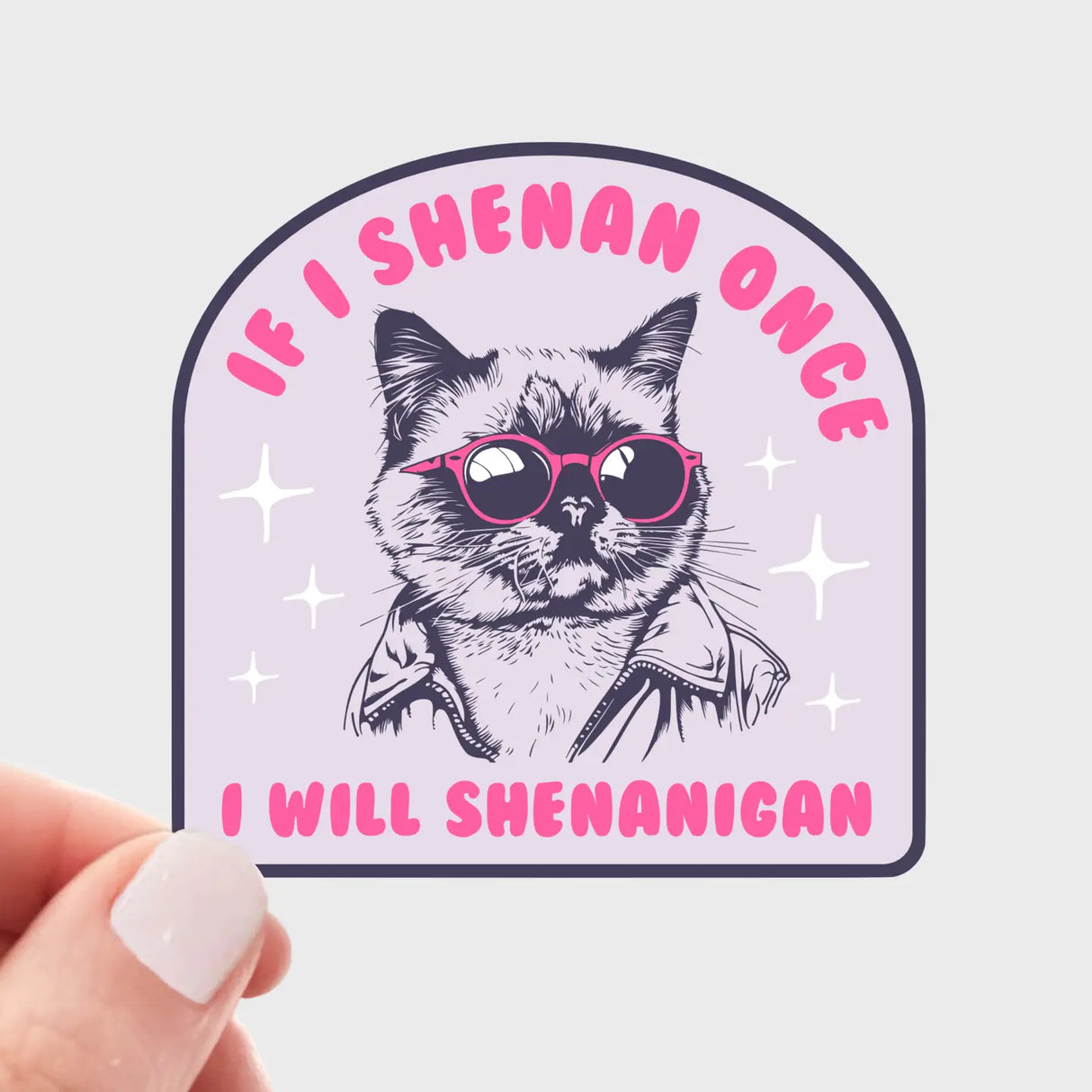 If I Shenan Once Cat Sticker